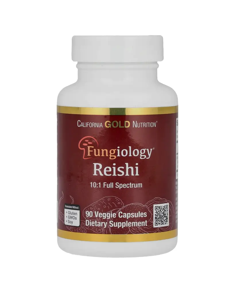 California Gold Nutrition, Reishi de Fungiology (Ganoderma lucidum) hongo Reishi 90 cápsulas vegetales