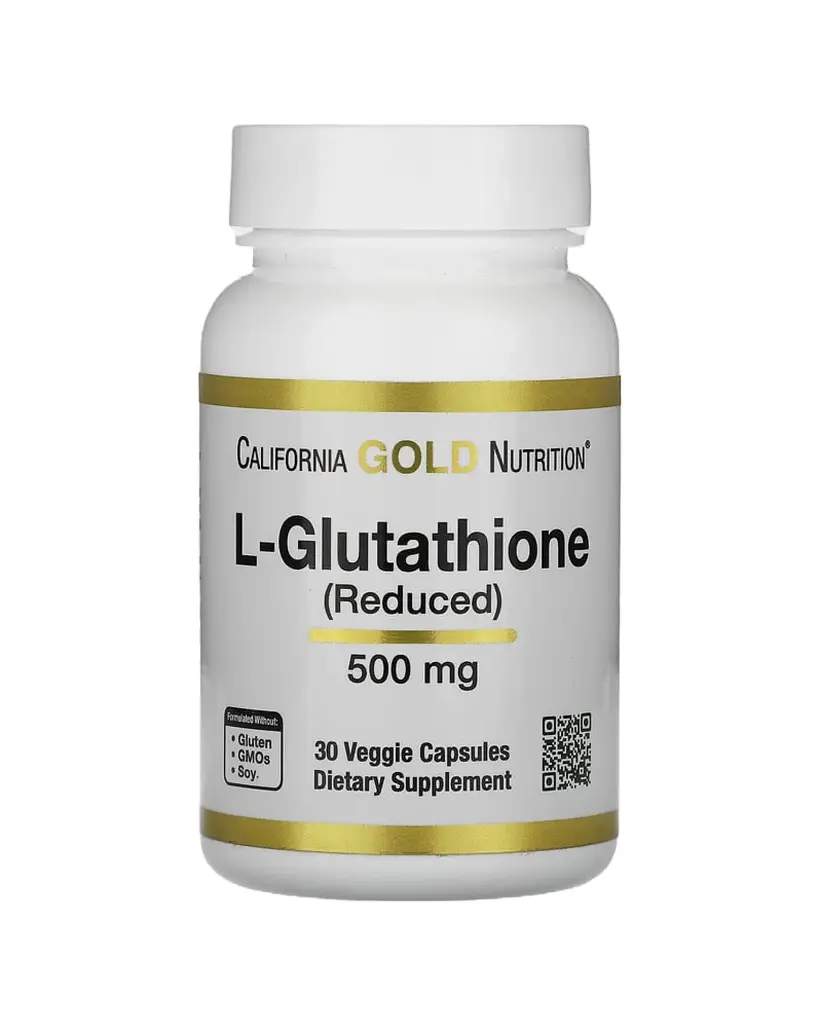 California Gold Nutrition, L-glutatión (reducido), 500 mg, 30 cápsulas vegetales