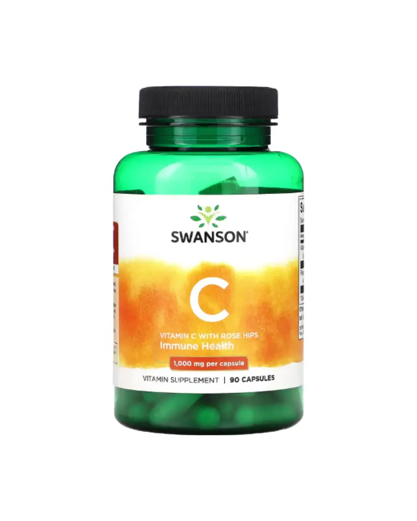 Swanson, Vitamina C con rosa mosqueta 90 cápsulas