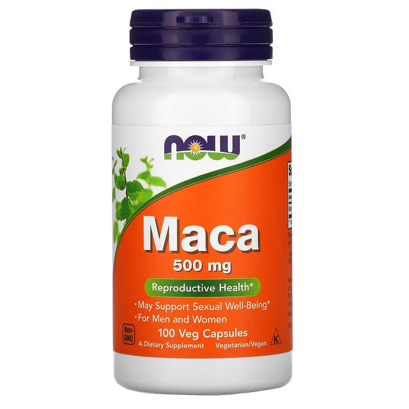 Now Foods, Maca, 500 mg, 100 cápsulas vegetarianas