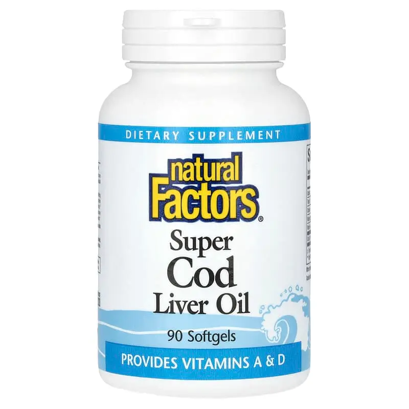 Natural Factors, Superaceite de hígado de bacalao, 90 cápsulas blandas