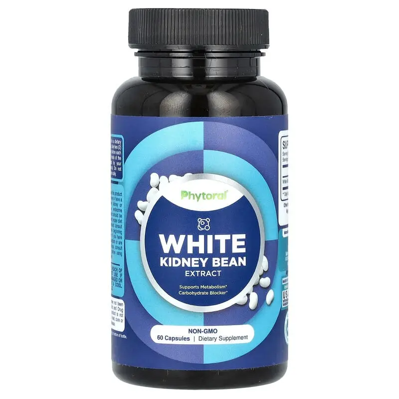 Phytoral, Extracto de frijol blanco, 60 cápsulas (600 mg por cápsula)