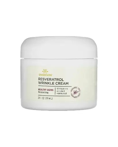 [A0079] Swanson, Crema antiarrugas con resveratrol 59 ml