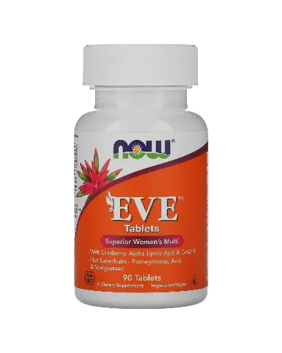 [A0117] Now Foods, EVE, Multivitamínico para la salud de la mujer con CoQ10, 90 cápsulas blandas