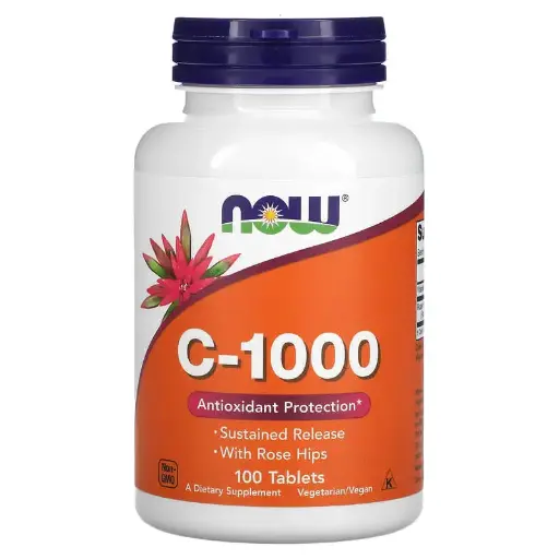 [A0327] NOW Foods, Vitamina C-1000, 100 comprimidos